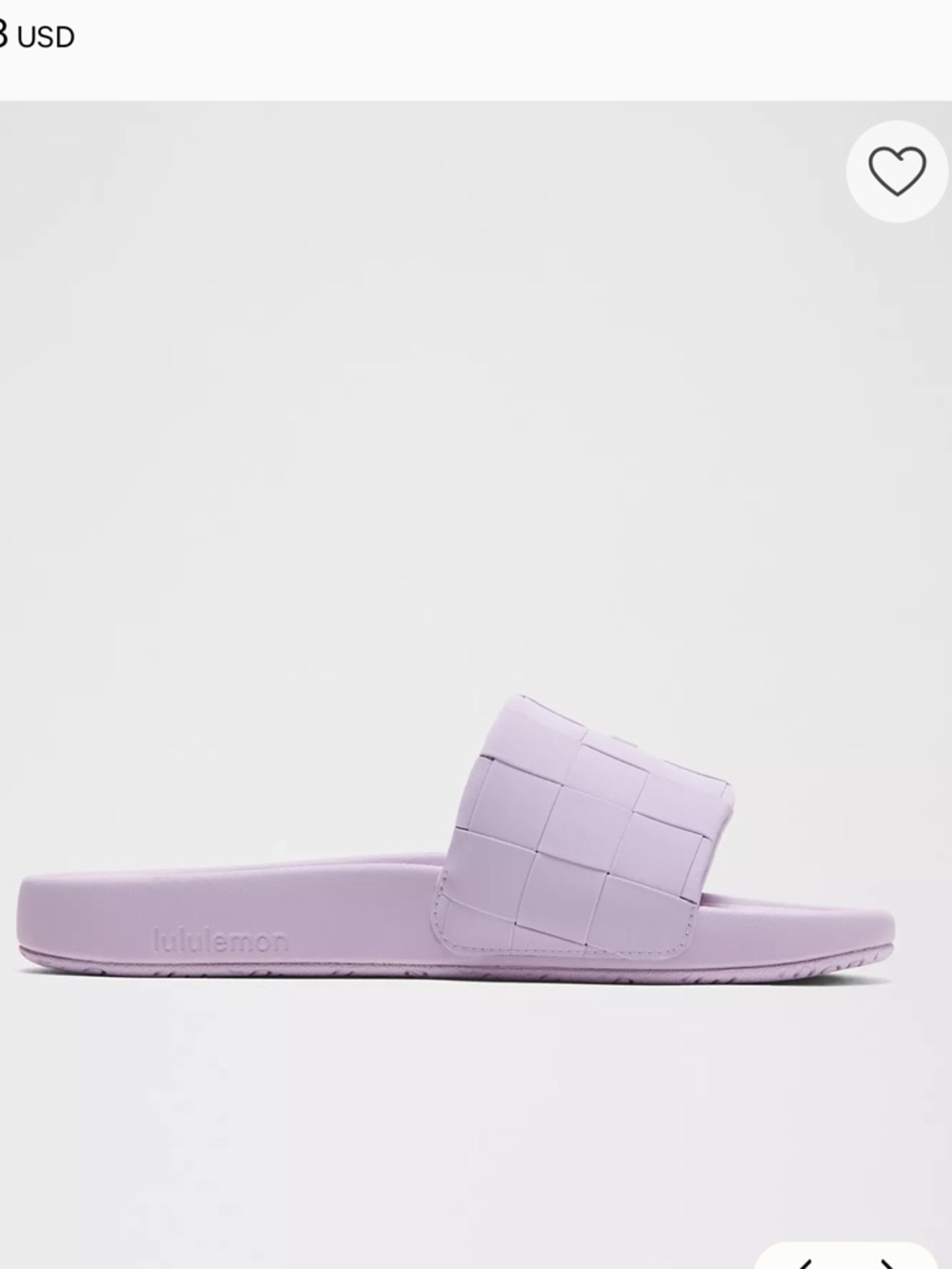 NWT - Lululemon Lilac Play Restfeel Woven Slide w/FREE red Lulu shopping tote - Picture 11 of 13